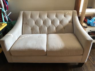 Macy’s White Love Seat
