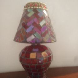 Mosaic Lamp Style Tealight Candle Holder