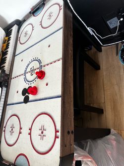Kids air hockey table