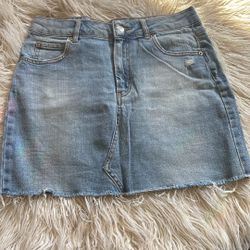 Wild fable De stressed Jean Mini Skirt 
