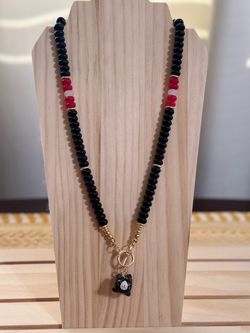 Rondelle Bead Toggle Necklace