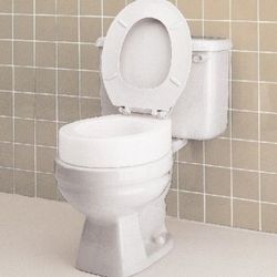 New Carex Toilet Seat 3.5" Elevator - For Elongated Toilet Seats