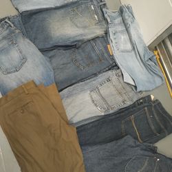 9 Pantalones De Hombre Size 34 En Perfectas Condiciones 😃😃😃