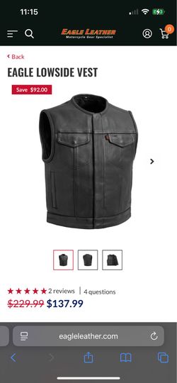 Medium Eagle leather vest used