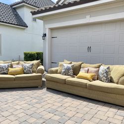 Gorgeous Golden Sofas Set 
