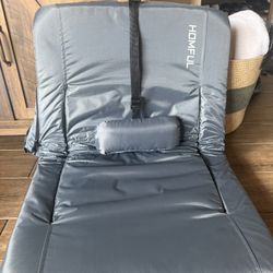 Stadium Bleacher Comfort Reclining Chair Seat with Bag LIKE NEW