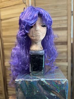 24” Lavender Colored Wig