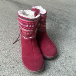Toms Pink Winter Kids Boots