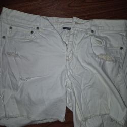 Womens White Shorts 