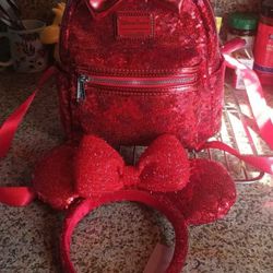 Disney Backpack And Ear Set