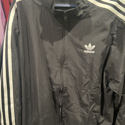 Adidas Windbreaker Jacket Mens Medium