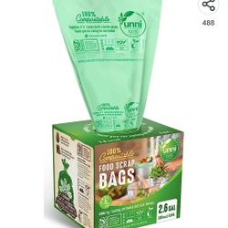 UNNI 100% Compostable Bags, 2.6 Gallon,