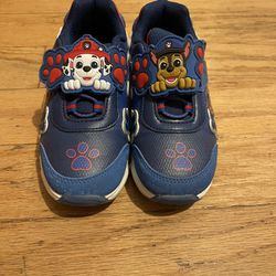 Paw Patrol Light Up Sneakers Kids Size 12
