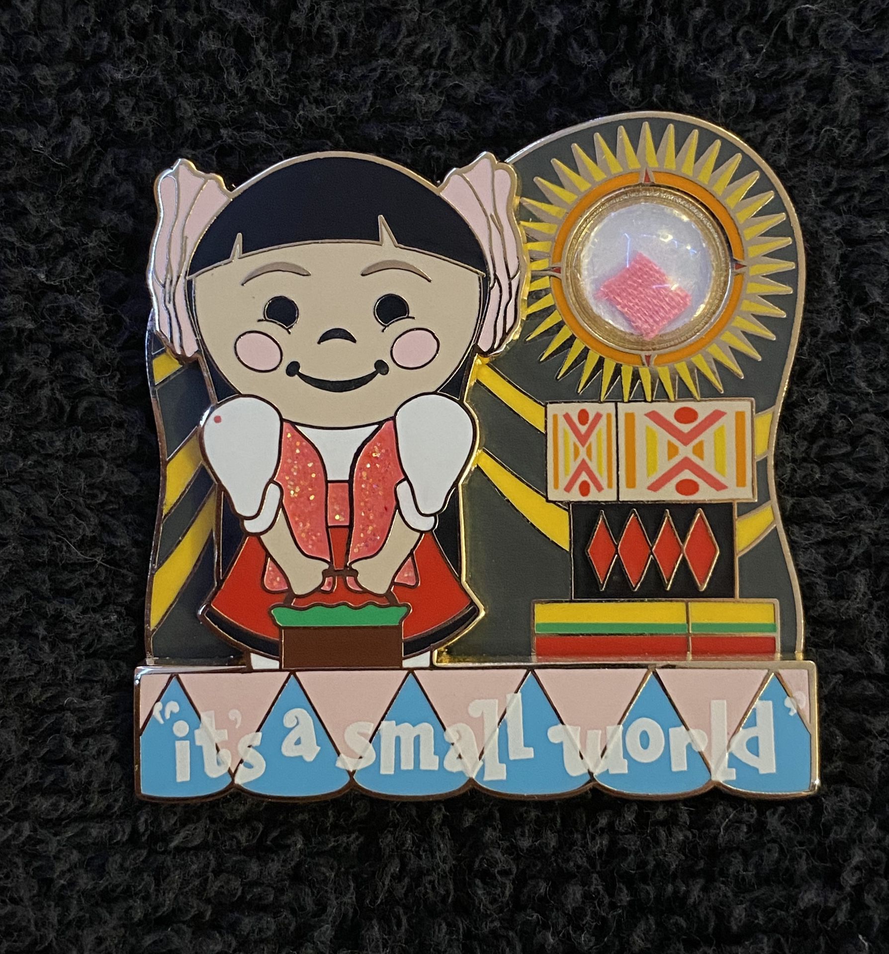 Disney Pin #200, LE (2000), 2015, A Piece of Disneyland Resort History, It’s A Small World