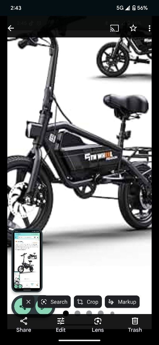 5TH WHEEL Penguin Electric Bike, Mini 14" 