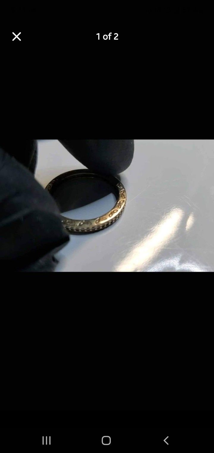 14K Diamond Pandora Eternity Band Size 7.25, Vintage, VVS Ring