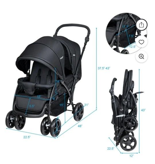 Cost way Double Stroller
