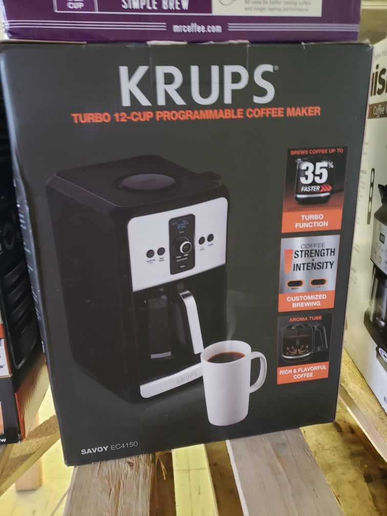 New K-rups turbo 12 cup coffee maker