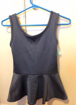 Grey little girls dress shirt