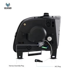 New Passenger Side VLAND LED Headlights For 2005-2009 Ford Mustang