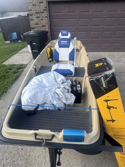 12Ft Boat+ trailer+ motor