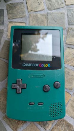 Nintendo Game Boy Color Aqua Blue CGB-001 C/CGB-EUR Tested Working Region Free
