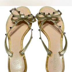 Valentino Rock Stud Thong Sandals