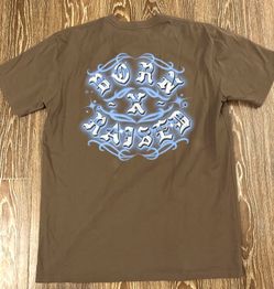 Born x Raised Brown Airbrush Rocker Tee Shirt Men’s Size Large