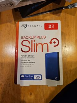 Seagate 2TB, Backup Plus, Slim