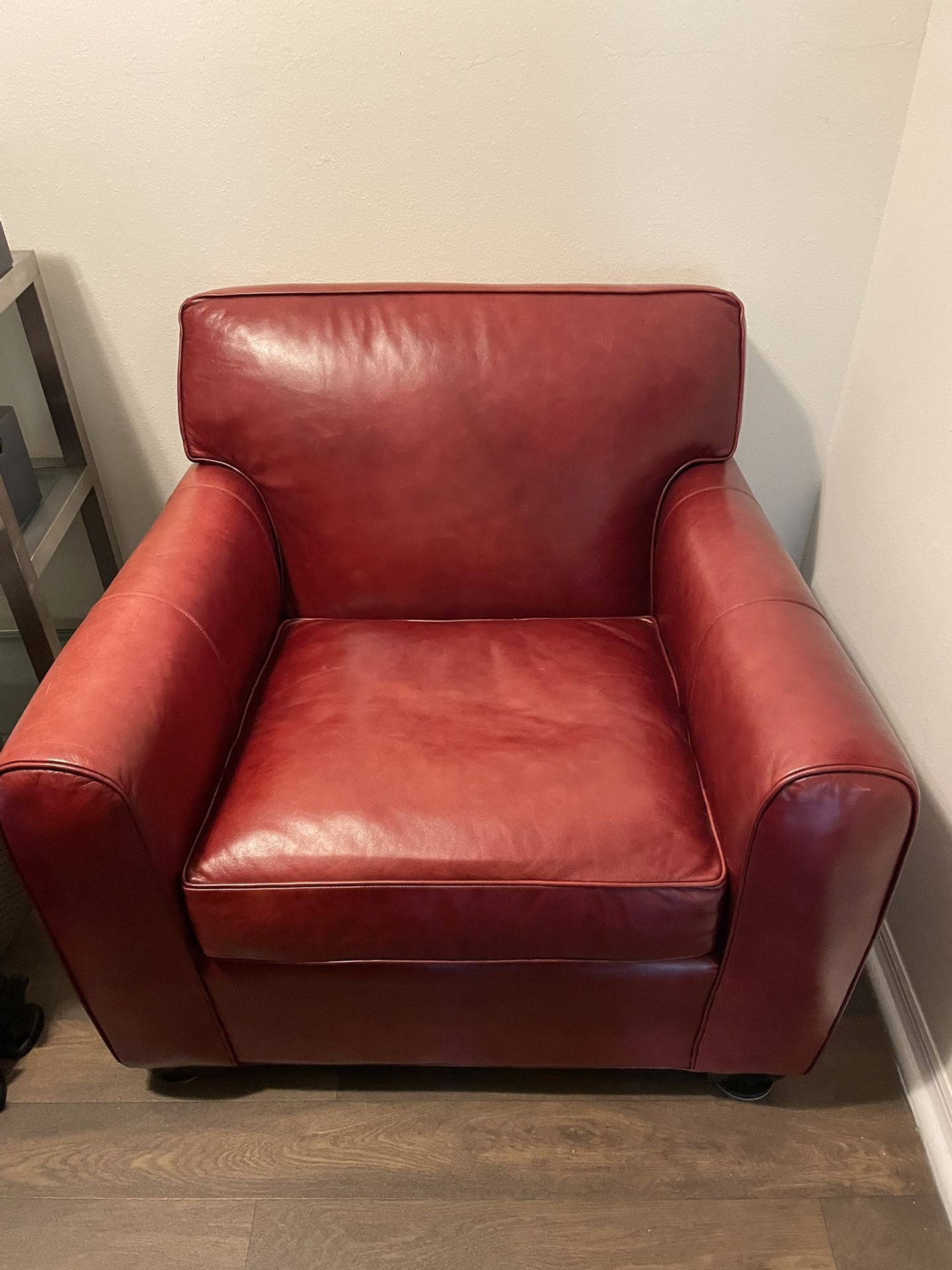 Leather Sofa and Chair