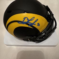 David Long Jr Signed Mini Helmet