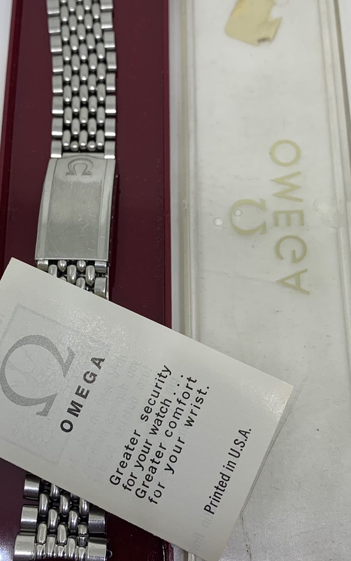 Vintage Omega Constellation or Seamaster Beads of rice Bracelet