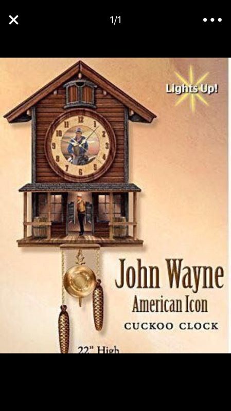 John Wayne cuckoo clock