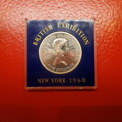 Queen Elizabeth II British Exhibition Coin Thumbnail