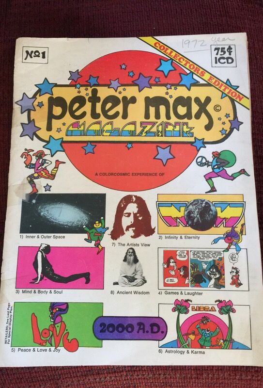 Vintage Peter Max Magazine 1st Issue!!