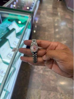 Rolex datejust 26mm Stainless pink mop