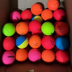 MATTE TYPE BRIGHT COLOR GOLF BALLS