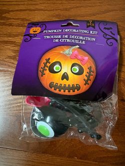 New Halloween No-Carve Pumpkin Decorating Face Kit is perfect