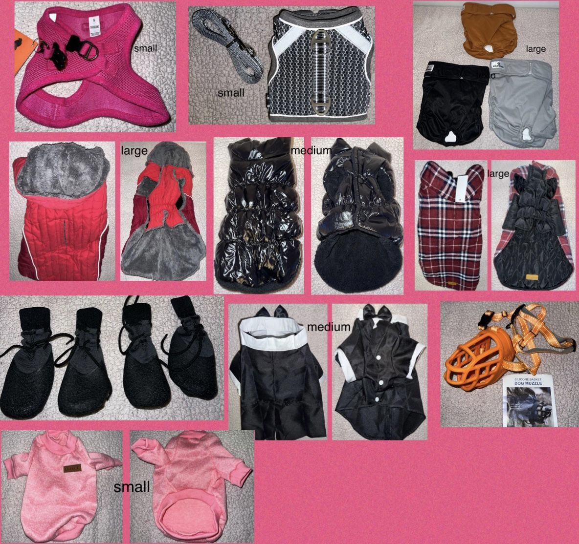 dog coats , i have hundreds of items check everything here just click my profile photo