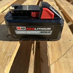  Milwaukee M18 18-Volt Lithium-lon High Output Battery Pack 6.0Ah New $145