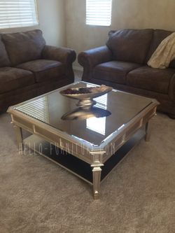 New Palais Gold Mirrored Coffee Table