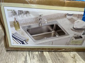 Allen+Roth Hoffman Drop in/undermount Stainless steel Kitchen Sink all in one