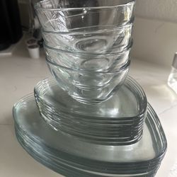 Glass plate set