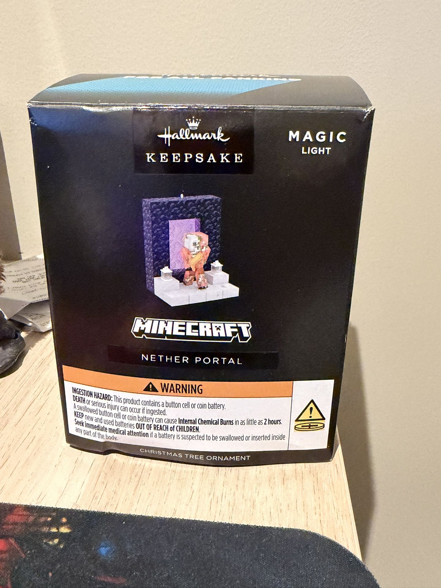 2025 SDCC Exclusive Hallmark Minecraft Nether Portal Ornament