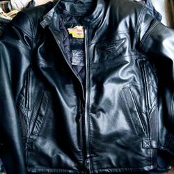 Harley Davidson Leather Jacket And Vest