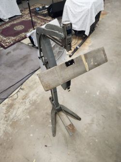 Vintage Industrial Bostitch Stand Up Stapler EHFS Foot Lever on Stand Adjustable