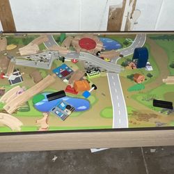 Kids Toy Train Table