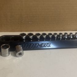 Snap-on Tools 12 pc 1/4" Drive 6-Point Metric Flank Drive® Shallow Socket Set (5–15 mm)