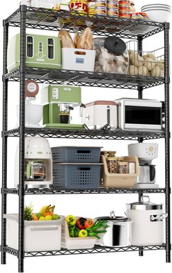 5-Tier Wire Shelving Unit,36"