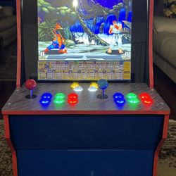 Custom Arcade1up (Arcade) Mini Big Blue Marvel Vs Street Fighter Mod